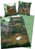 Herding Renforcé Kinder-Wendebettwäsche Jurassic World grün 135x200+80x80 cm (494956)
