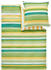 Ibena Mako-Satin Wendebettwäsche grün/gelb 155x220+80x80 cm (511752)