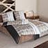 Janine Mako-Satin Bettwäsche braun-beige 155x220+80x80 cm (480723)