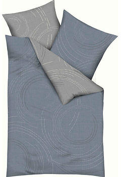 Kaeppel Feinbiber Wendebettwäsche Jaro blau 200x200+80x80 cm (499440)