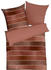 Kaeppel Feinbiber Wendebettwäsche Timeless braun-beige/rot 135x200+80x80 cm (499311)