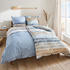 Kleine Wolke Mako-Satin Bettwäsche Solid braun-beige/blau 155x220+80x80 cm (511245)