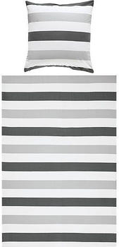 REDBEST Renforcé Bettwäsche grau 155x220+80x80 cm (389976)