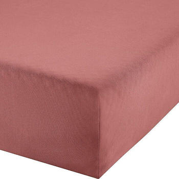 REDBEST Elasthan-Jersey-Stretch Boxspring-Spannbettlaken Denver rose 90x190 cm - 100x200 cm (482666)