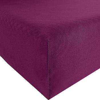 REDBEST Elasthan-Jersey-Stretch Spannbettlaken Denver rot 90x190 cm - 100x200 cm (482599)
