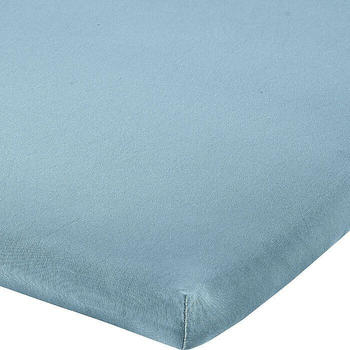 REDBEST Elasthan-Jersey-Stretch Topper-Spannbettlaken Denver blau 90x190 cm - 100x200 cm (482641)
