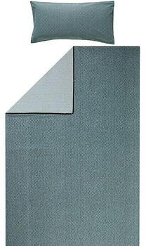 REDBEST Renforcé Wendebettwäsche grün 135x200+40x80 cm (505050)