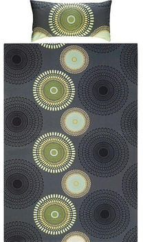 REDBEST Biber Bettwäsche grün/grau 200x200+40x80 cm (506250)