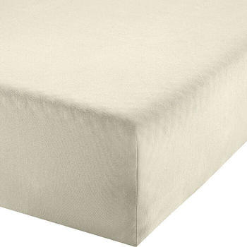 REDBEST Elasthan-Jersey-Stretch Boxspring-Spannbettlaken Denver braun-beige 90x190 cm - 100x200 cm (482435)