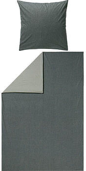 REDBEST Renforcé Wendebettwäsche grau 155x220+80x80 cm (505048)