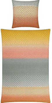 REDBEST Seersucker Bettwäsche bunt/orange 155x220+80x80 cm (508812)