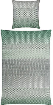 REDBEST Seersucker Bettwäsche grün 155x220+80x80 cm (508816)