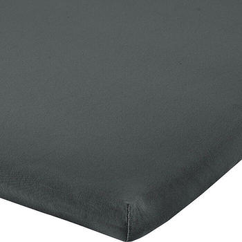 REDBEST Elasthan-Jersey-Stretch Topper-Spannbettlaken Denver grau 90x190 cm - 100x200 cm (482402)