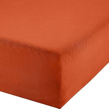 REDBEST Elasthan-Jersey-Stretch Boxspring-Spannbettlaken Denver orange 90x190 cm - 100x200 cm (482574)