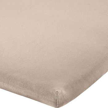 REDBEST Elasthan-Jersey-Stretch Topper-Spannbettlaken Denver braun-beige 90x190 cm - 100x200 cm (482456)