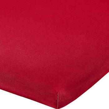 REDBEST Elasthan-Jersey-Stretch Topper-Spannbettlaken Denver rot 90x190 cm - 100x200 cm (482587)