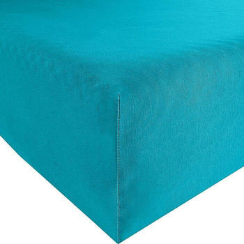 REDBEST Elasthan-Jersey-Stretch Spannbettlaken Denver grün/blau 90x190 cm - 100x200 cm (482525)