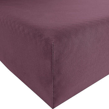 REDBEST Elasthan-Jersey-Stretch Spannbettlaken Denver violett 90x190 cm - 100x200 cm (482654)
