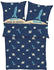 S.Oliver Mako-Satin Bettwäsche Weltall blau 135x200+80x80 cm (476058)