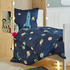S.Oliver Mako-Satin Bettwäsche Weltall blau 135x200+80x80 cm (476058)
