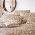 Elegante Mako-Satin Bettwäsche Loft Pebbles braun-beige 155x220+80x80 cm (513181)
