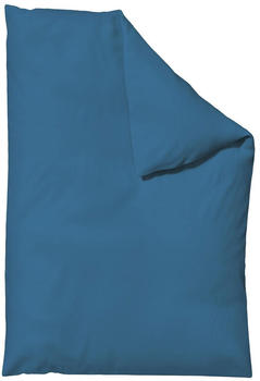 Schlafgut Knitted Jersey Bettwäsche Bettbezug einzeln 155x220 cm blue-mid
