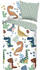 Good Morning Renforcé Kinder-Wendebettwäsche Dino bunt 135x200+80x80 cm (489870)