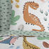 Good Morning Renforcé Kinder-Wendebettwäsche Dino bunt 135x200+80x80 cm (489870)