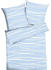 Kaeppel Mako-Satin Bettwäsche Motion Colours blau 155x220+80x80 cm (511726)