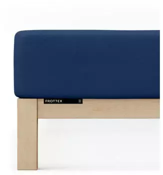 Schlafgut Frottee Spannbetttuch Frottex 90x190 - 100x200 cm blue-deep