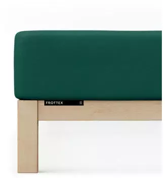 Schlafgut Frottex Spannbettlaken green deep 90-100x190-200 cm