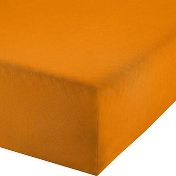 REDBEST Elasthan-Jersey-Stretch Boxspring-Spannbettlaken Denver orange 140x200 cm - 160x200 cm (482566)