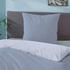 Biberna Mako-Satin Bettwäsche 615211 155x220+80x80 cm blau