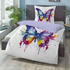 Biberna Bettwäsche Schmetterling 44483-008 bunt 155x220+80x80 cm