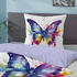 Biberna Bettwäsche Schmetterling 44483-008 bunt 155x220+80x80 cm