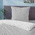Biberna Mako-Satin Bettwäsche 615211 135x200+80x80 cm sturmgrau