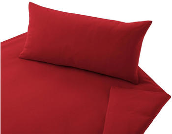Cotonea Jersey Uni Bio Bettwäsche 100x135+40x60 cm rot