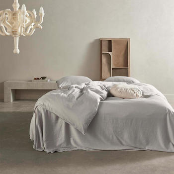 Essenza Mako-Satin Bettwäsche Minte 200x200+2x80x80 cm grey