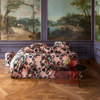 Essenza Mako-Satin Bettwäsche Karli darling pink 155x220+80x80 cm