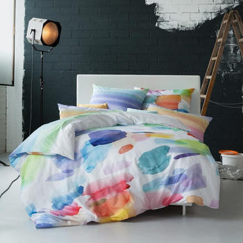 Estella Mako-Satin Wendebettw&auml;sche Splash multicolor 200x200+2x80x80 cm