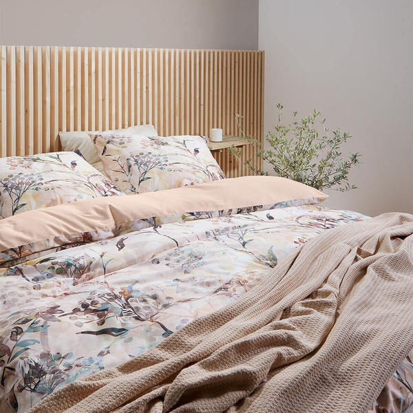 Fleuresse Mako-Satin Bettwäsche Bed Art S Deltana creme 135x200+80x80 cm