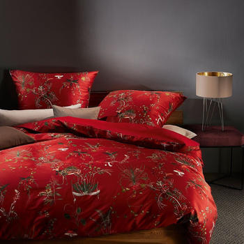 Fleuresse Mako-Satin Bettwäsche Bed Art S Morwell marsala 155x200+80x80 cm