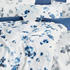 Fleuresse Halbleinen Bettwäsche Provence Cassis Aquarellblüten blau 200x200+2x80x80 cm