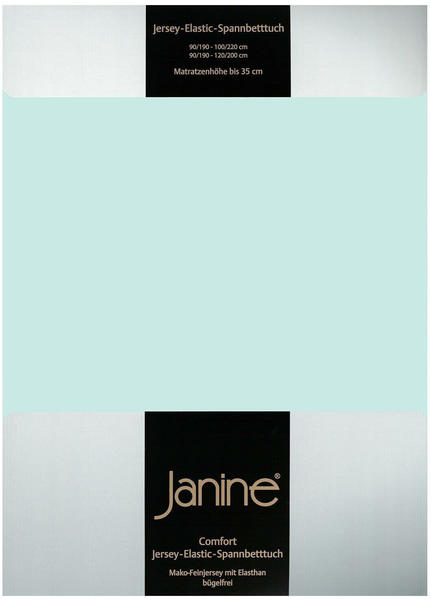 Janine Jersey Elastic Spannbetttuch 90x190 cm - 100x220 cm morgennebel
