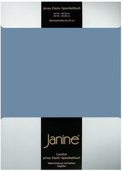 Janine Jersey Elastic Spannbetttuch 140x200 cm - 160x220 cm denimblau