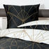 Janine Mako-Satin Bettwäsche J.D. 87054 bronzebraun schwarz 200x220+2x80x80 cm