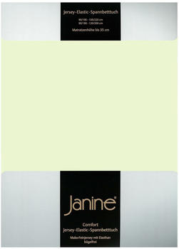 Janine Jersey Elastic Spannbetttuch 90x190 cm - 100x220 cm limone