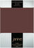 Janine Jersey Elastic Spannbetttuch 90x190 cm - 100x220 cm dunkelbraun