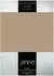 Janine Jersey Elastic Spannbetttuch 90x190 cm - 100x220 cm nougat