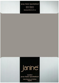 Janine Jersey Elastic Spannbetttuch 90x190 cm - 100x220 cm vulkan